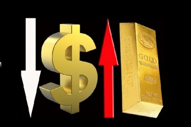 Giá vàng hôm nay: Giá vàng tăng nhẹ, đồng USD rớt giá